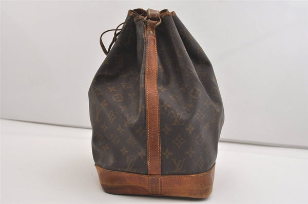 Authentic Louis Vuitton Monogram Noe Shoulder Drawstring Bag M42224 LV 6528J