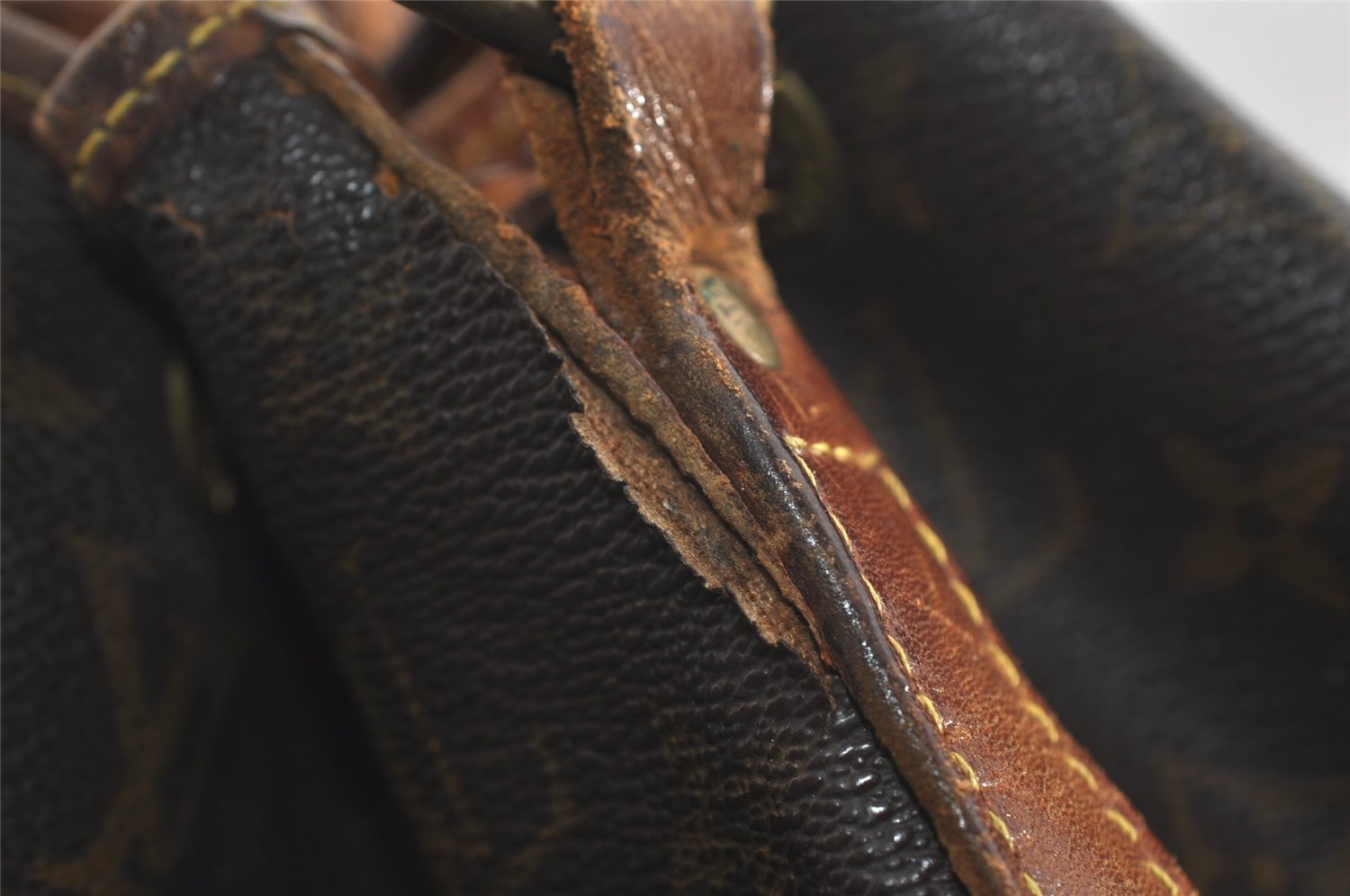 Authentic Louis Vuitton Monogram Noe Shoulder Drawstring Bag M42224 LV 6528J