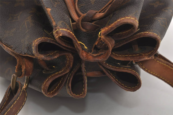Authentic Louis Vuitton Monogram Noe Shoulder Drawstring Bag M42224 LV 6528J