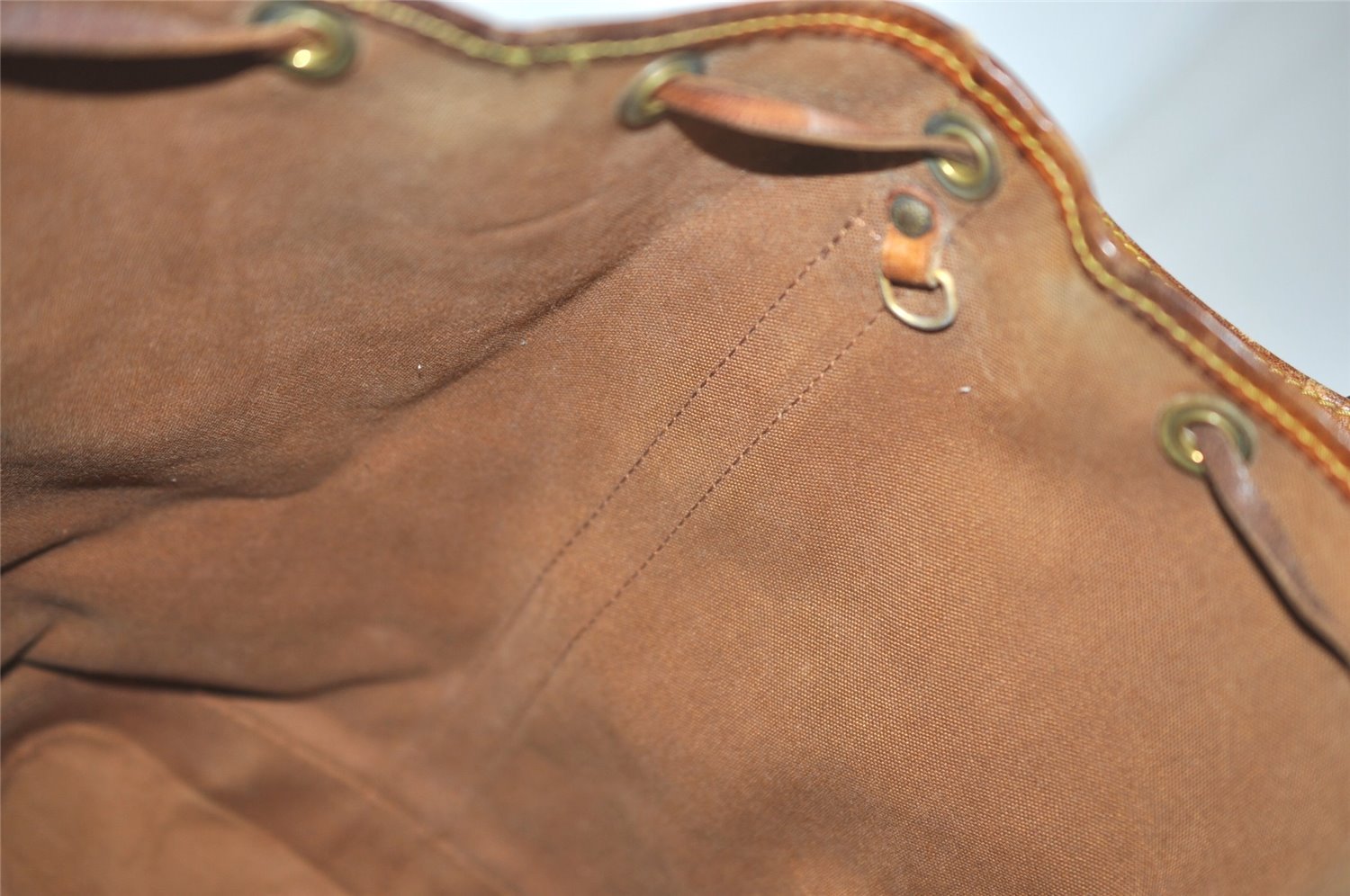 Authentic Louis Vuitton Monogram Noe Shoulder Drawstring Bag M42224 LV 6528J