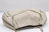 Authentic GUCCI Guccissima Abbey Shoulder Tote Bag GG Leather 130736 White 6528K