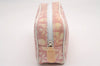 Authentic Christian Dior Trotter No.1 Pouch Purse PVC Enamel Pink Junk 6529I