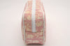Authentic Christian Dior Trotter No.1 Pouch Purse PVC Enamel Pink Junk 6529I