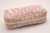 Authentic Christian Dior Trotter No.1 Pouch Purse PVC Enamel Pink Junk 6529I