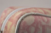 Authentic Christian Dior Trotter No.1 Pouch Purse PVC Enamel Pink Junk 6529I