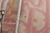 Authentic Christian Dior Trotter No.1 Pouch Purse PVC Enamel Pink Junk 6529I