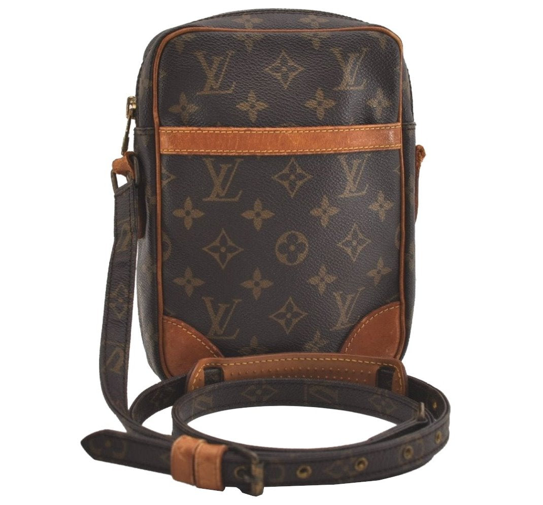 Authentic Louis Vuitton Monogram Danube Shoulder Crossbody Bag M45266 Junk 6529J