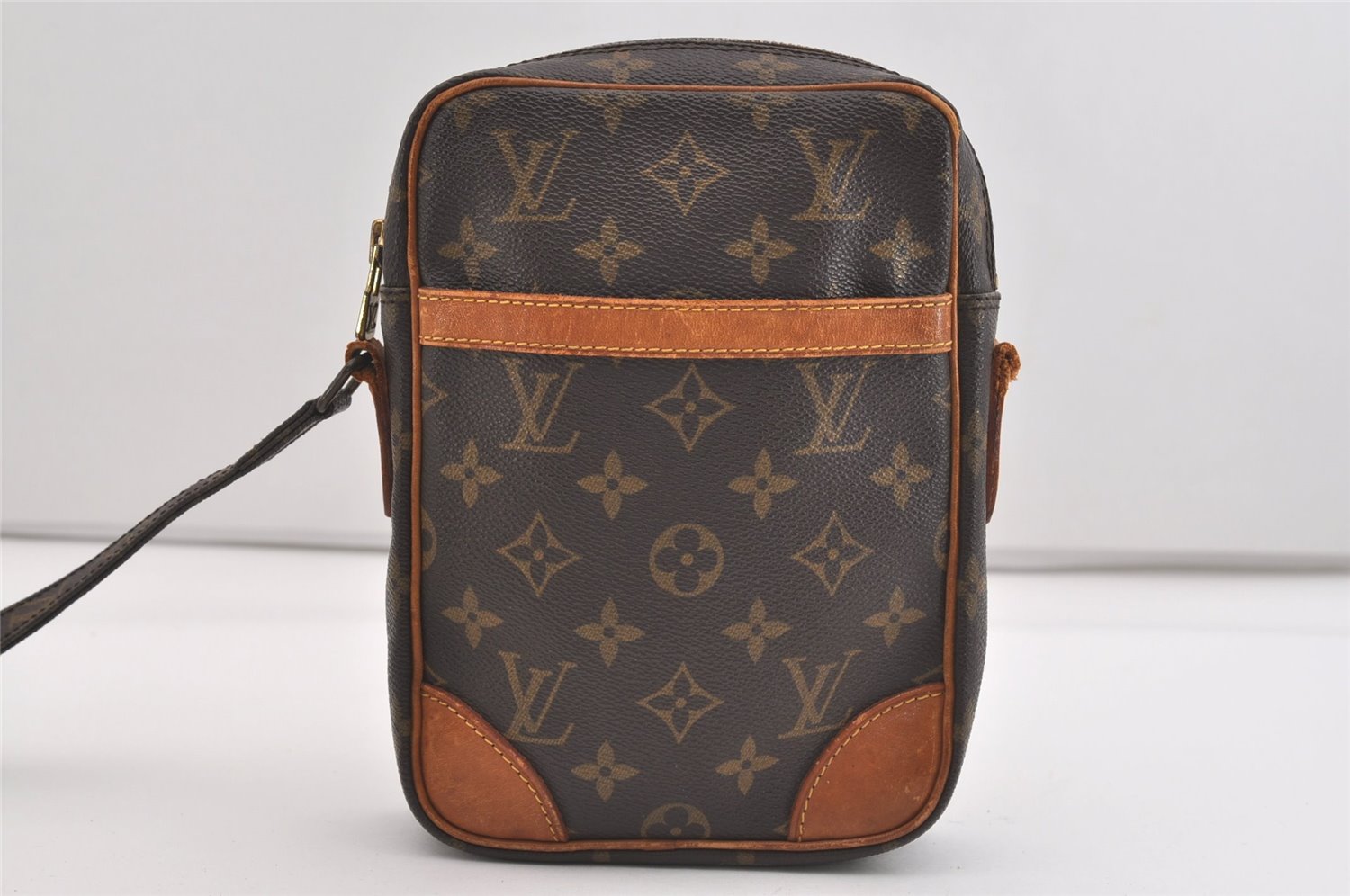 Authentic Louis Vuitton Monogram Danube Shoulder Crossbody Bag M45266 Junk 6529J