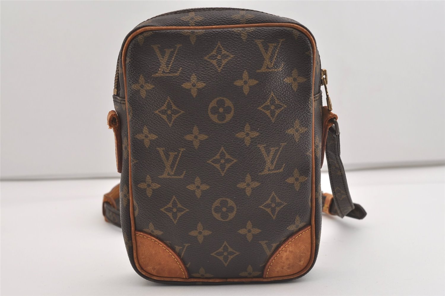 Authentic Louis Vuitton Monogram Danube Shoulder Crossbody Bag M45266 Junk 6529J