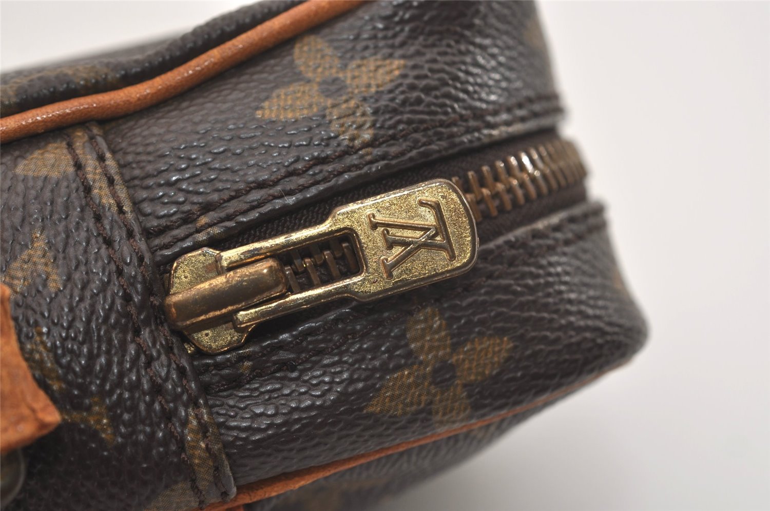 Authentic Louis Vuitton Monogram Danube Shoulder Crossbody Bag M45266 Junk 6529J