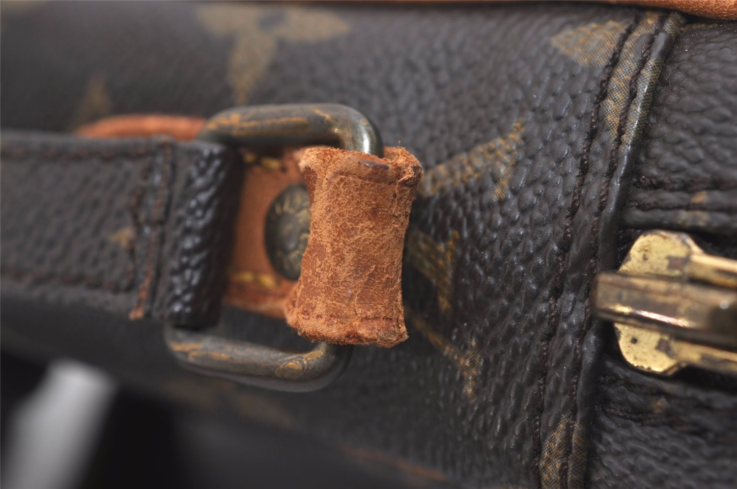 Authentic Louis Vuitton Monogram Danube Shoulder Crossbody Bag M45266 Junk 6529J