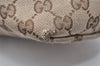 Auth GUCCI Web Sherry Line Shoulder Bag GG Canvas Leather 189751 Brown 6529K