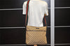 Auth GUCCI Web Sherry Line Shoulder Bag GG Canvas Leather 189751 Brown 6529K