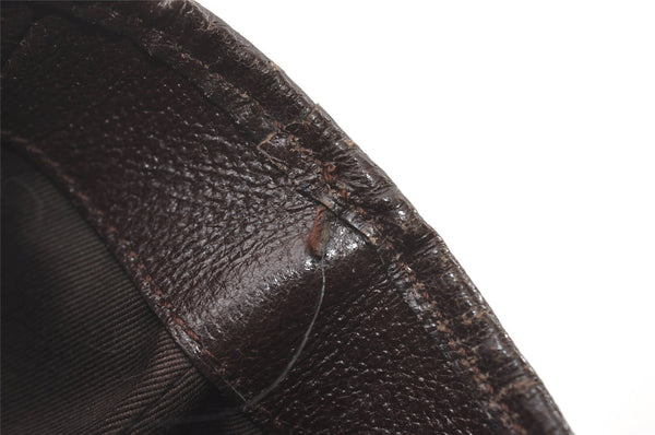 Authentic GUCCI Vintage Shoulder Tote Bag GG Canvas Leather 113019 Brown 6530I