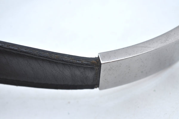 Authentic GUCCI Shoulder Hand Bag Purse GG Suede Leather 0013778 Black 6532J