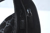 Authentic GUCCI Shoulder Hand Bag Purse GG Suede Leather 0013778 Black 6532J