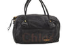 Authentic Chloe Vintage Eclipse Hand Boston Bag Purse Leather Black Junk 6533J