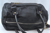 Authentic Chloe Vintage Eclipse Hand Boston Bag Purse Leather Black Junk 6533J