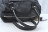 Authentic Chloe Vintage Eclipse Hand Boston Bag Purse Leather Black Junk 6533J
