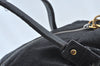 Authentic Chloe Vintage Eclipse Hand Boston Bag Purse Leather Black Junk 6533J