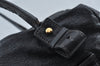 Authentic Chloe Vintage Eclipse Hand Boston Bag Purse Leather Black Junk 6533J