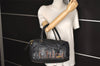 Authentic Chloe Vintage Eclipse Hand Boston Bag Purse Leather Black Junk 6533J