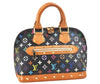 Auth Louis Vuitton Monogram Multicolor Alma PM Black Hand Bag M92646 LV 6533K