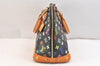 Auth Louis Vuitton Monogram Multicolor Alma PM Black Hand Bag M92646 LV 6533K