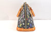 Auth Louis Vuitton Monogram Multicolor Alma PM Black Hand Bag M92646 LV 6533K