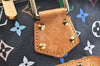 Auth Louis Vuitton Monogram Multicolor Alma PM Black Hand Bag M92646 LV 6533K