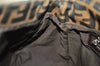 Authentic FENDI Zucca Mamma Baguette Shoulder Bag Canvas Leather Brown 6534I