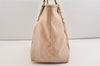 Authentic GUCCI Vintage Sherry Line Tote Bag GG Canvas Leather 139260 Pink 6534J