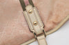 Authentic GUCCI Vintage Sherry Line Tote Bag GG Canvas Leather 139260 Pink 6534J