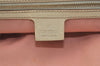 Authentic GUCCI Vintage Sherry Line Tote Bag GG Canvas Leather 139260 Pink 6534J