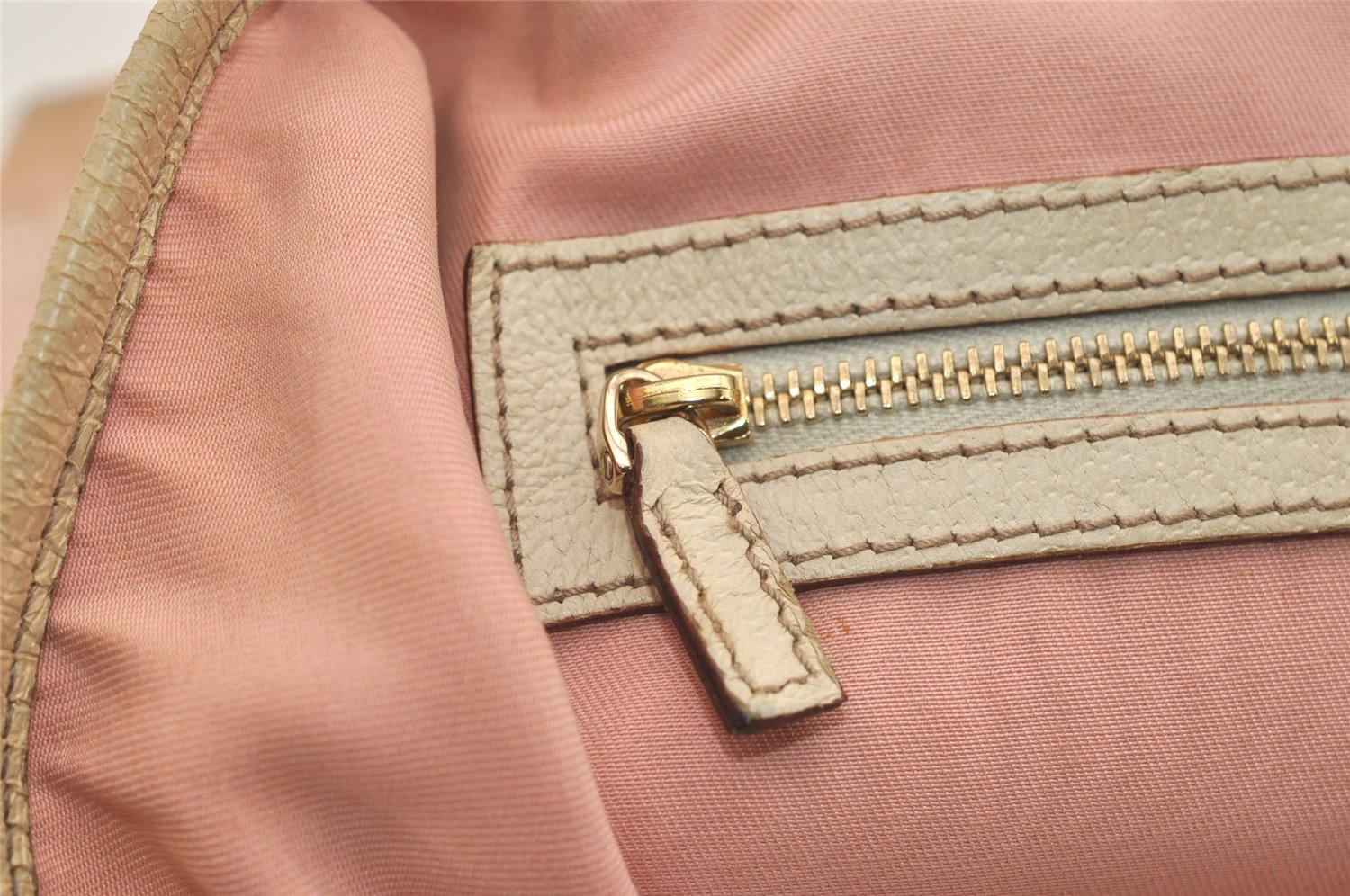 Authentic GUCCI Vintage Sherry Line Tote Bag GG Canvas Leather 139260 Pink 6534J