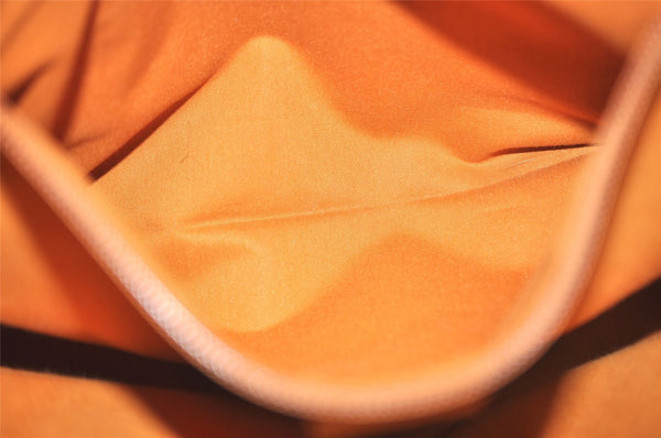 Authentic GUCCI Vintage Shoulder Tote Bag GG PVC Leather 114595 Brown 6535I