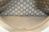Authentic GUCCI Web Sherry Line GG Plus Tote Bag PVC Leather Brown 6535J