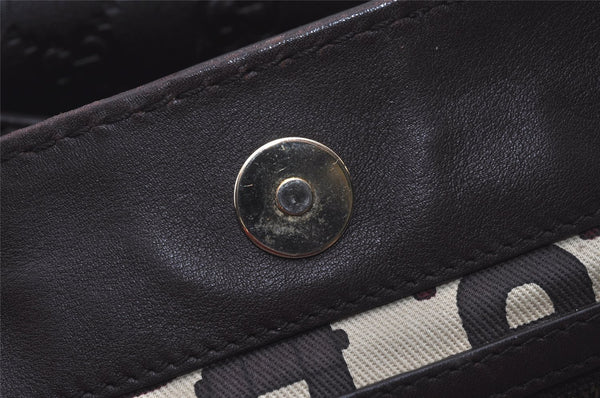 Authentic GUCCI Heart Crest Guccissima Tote Bag GG Leather 207291 Brown 6536I