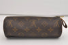 Authentic Louis Vuitton Monogram Trousse Ronde Pen Case Pouch M47630 Junk 6537J