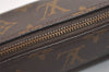 Authentic Louis Vuitton Monogram Trousse Ronde Pen Case Pouch M47630 Junk 6537J