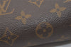 Authentic Louis Vuitton Monogram Trousse Ronde Pen Case Pouch M47630 Junk 6537J