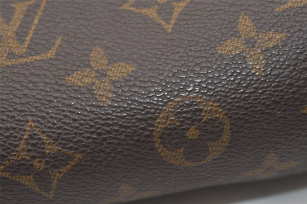 Authentic Louis Vuitton Monogram Trousse Ronde Pen Case Pouch M47630 Junk 6537J