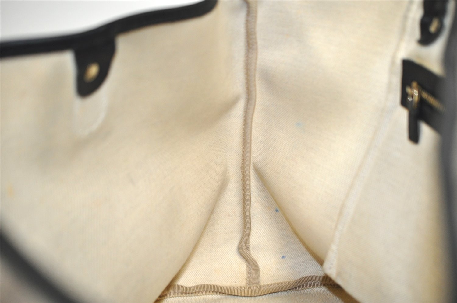 Authentic GUCCI Vintage Shoulder Tote Bag GG PVC Leather 203693 Brown 6538I