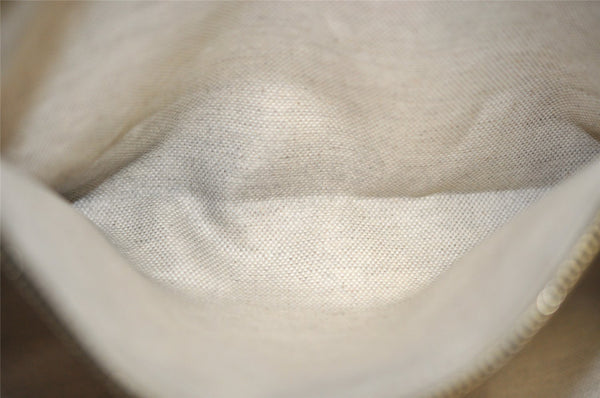 Authentic GUCCI Vintage Shoulder Tote Bag GG PVC Leather 203693 Brown 6538I