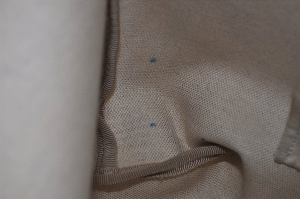 Authentic GUCCI Vintage Shoulder Tote Bag GG PVC Leather 203693 Brown 6538I