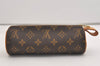 Authentic Louis Vuitton Monogram Trousse Ronde Pen Case Pouch M47630 Junk 6538J