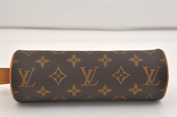 Authentic Louis Vuitton Monogram Trousse Ronde Pen Case Pouch M47630 Junk 6538J