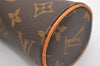 Authentic Louis Vuitton Monogram Trousse Ronde Pen Case Pouch M47630 Junk 6538J