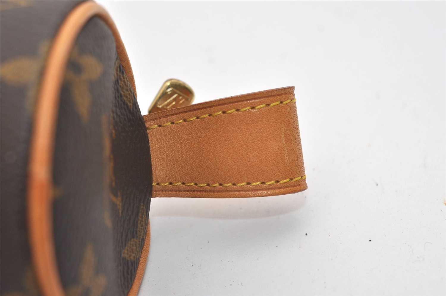 Authentic Louis Vuitton Monogram Trousse Ronde Pen Case Pouch M47630 Junk 6538J