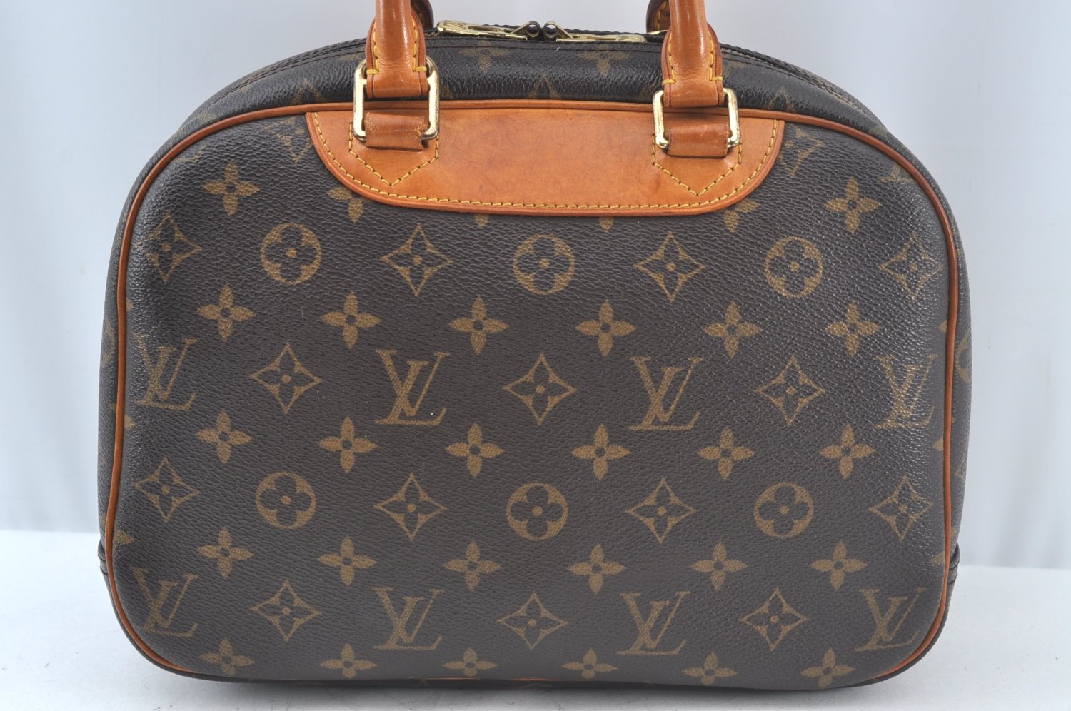 Authentic Louis Vuitton Monogram Trouville Hand Bag Purse M42228 LV 6539J
